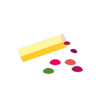 Web ve mobil uygulaması tasarımı, Bonbon logo kavramı için beyaz arka plan üzerinde izole bonbon simge vektör