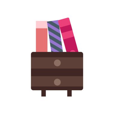 Web ve mobil uygulaması tasarım, arşiv logo kavramı için beyaz arka plan üzerinde izole arşiv simge vektör