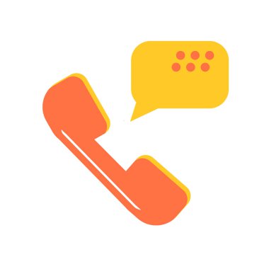 Telefon alıcı simge vektör web ve mobil uygulaması tasarımı, telefon alıcı logo kavramı için izole üzerinde beyaz arka plan