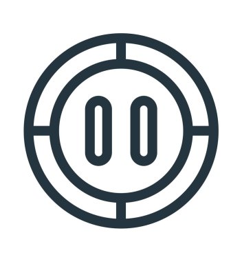 Web ve mobil uygulaması tasarım, Duraklat logo kavramı için beyaz arka plan üzerinde izole Duraklat simge vektör