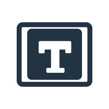 Beyaz arka plan üzerinde Typing şeffaf işareti izole Typing simge vektör