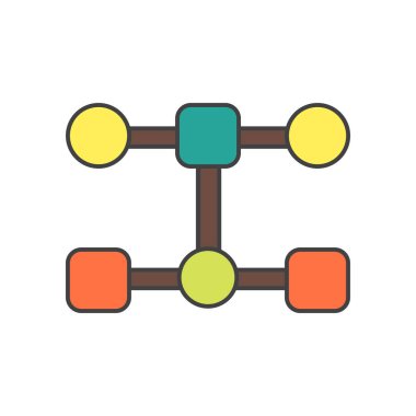 Web ve mobil uygulaması tasarım, yapı logo kavramı için beyaz arka plan üzerinde izole yapısı simge vektör