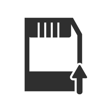 Web ve mobil uygulaması tasarımı, disket logo kavramı için beyaz arka plan üzerinde izole disket simge vektör