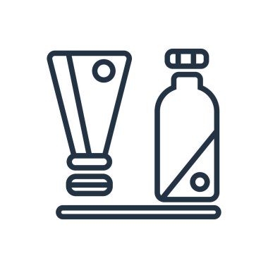 Güneş izole krem simge vektör beyaz zemin üzerine güneş krem şeffaf işareti