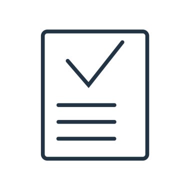 Beyaz arka plan üzerinde saydam onay işareti izole simge vektör kontrol