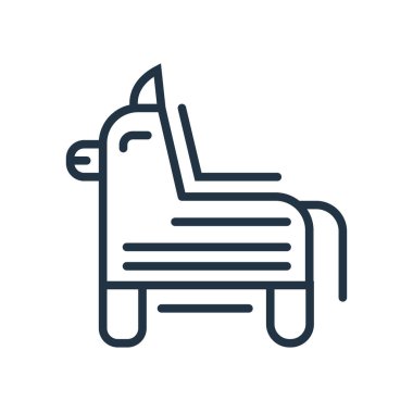 Beyaz arka plan üzerinde izole Piata simge vektör