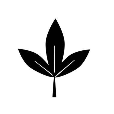 Yaprak simge vektör web ve mobil uygulaması tasarımı, yaprak logo kavramı için izole üzerinde beyaz arka plan