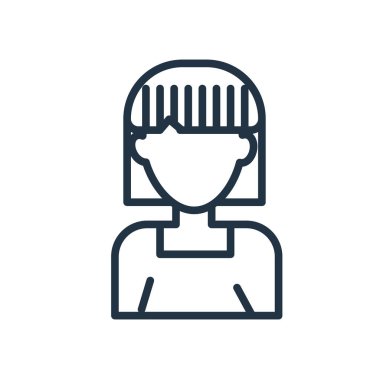 Beyaz arka plan üzerinde Kullanıcı şeffaf işareti izole Kullanıcı simge vektör