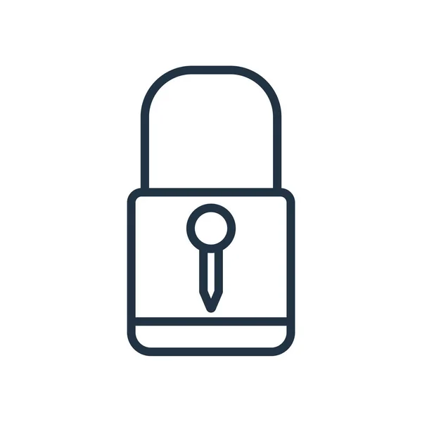 Locker Pictogram Vector Geïsoleerd Een Witte Achtergrond Locker Transparante Teken — Stockvector