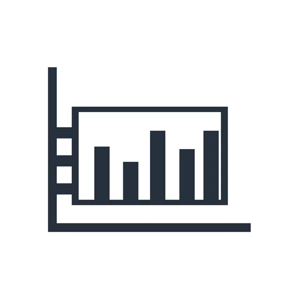 Balkendiagramm Symbolvektor Isoliert Auf Weißem Hintergrund Für Ihr Web Und — Stockvektor