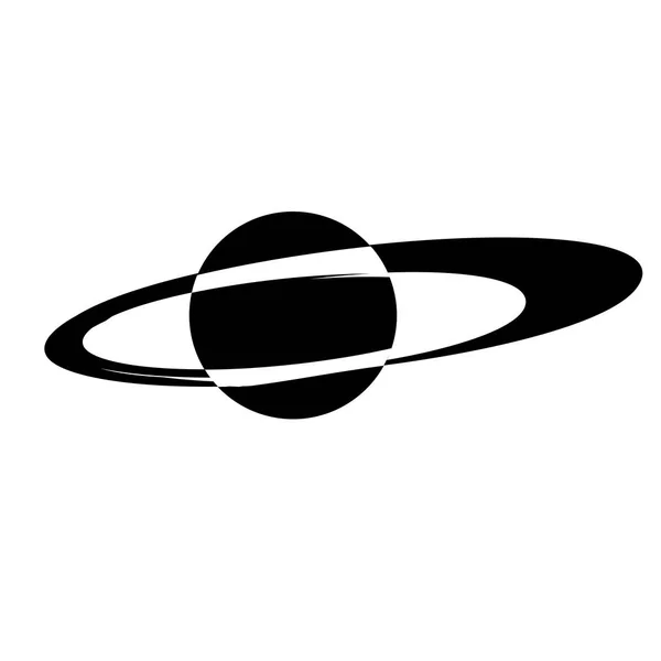 Вектор Иконок Сатурна Изолирован Белом Фоне Дизайна Вашего Веб Мобильного — стоковый вектор