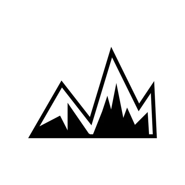 Dağlar Simgesi Ile Görüntü Vektör Web Mobil Uygulaması Tasarımı Dağlar — Stok Vektör