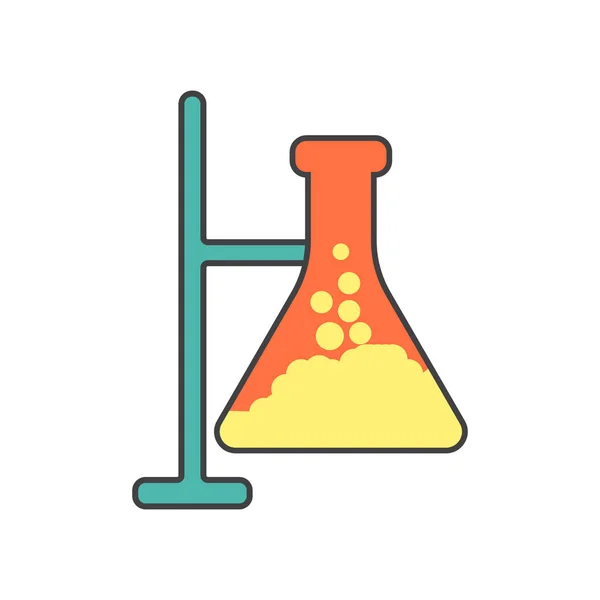 Web およびモバイル アプリの設計 化学ロゴのコンセプトのための白い背景に分離された化学のアイコン ベクトル — ストックベクタ