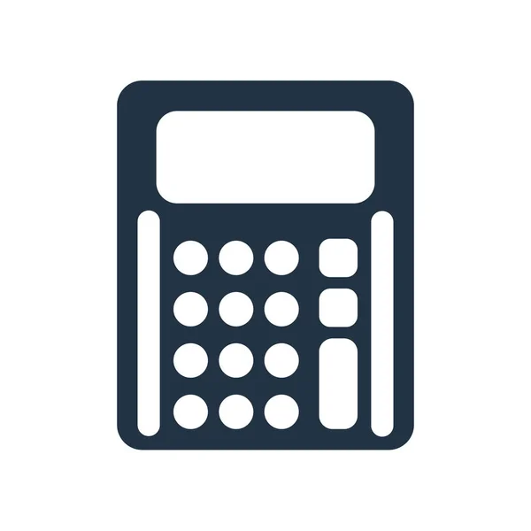 Vetor Ícone Calculadora Isolado Fundo Branco Sinal Transparente Calculadora — Vetor de Stock
