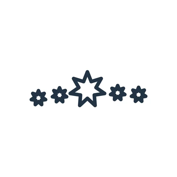 Ikonu Hvězdičky Vektor Izolovaných Bílém Pozadí Transparentní Znak Hvězda — Stockový vektor