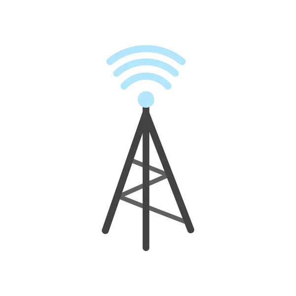 ワイヤレス接続アイコン ベクトル Web およびモバイル アプリの設計 ワイヤレス接続ロゴのコンセプト ホワイト バック グラウンドの分離 — ストックベクタ