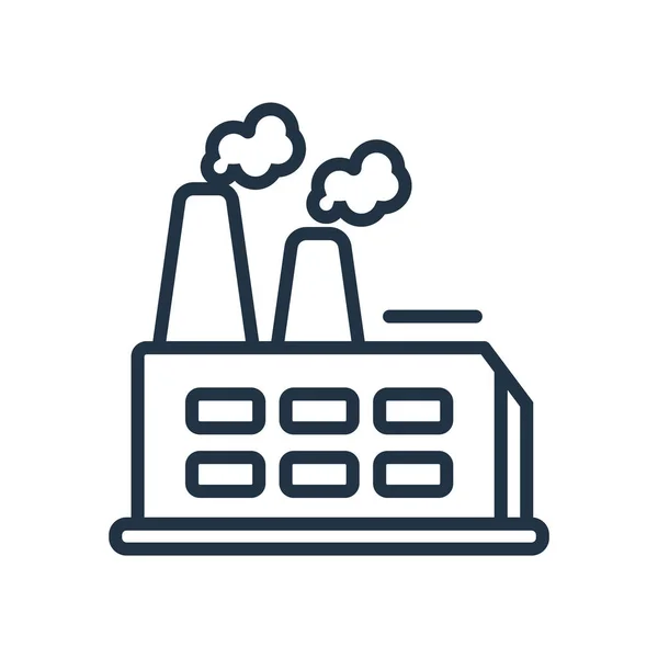 Industriële Pictogram Vector Geïsoleerd Een Witte Achtergrond Industriële Transparante Teken — Stockvector