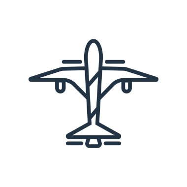 Beyaz arka plan üzerinde uçuş şeffaf işareti izole uçuş simge vektör