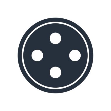 Web ve mobil uygulaması tasarımı, nokta logo kavramı için beyaz arka plan üzerinde izole nokta simge vektör