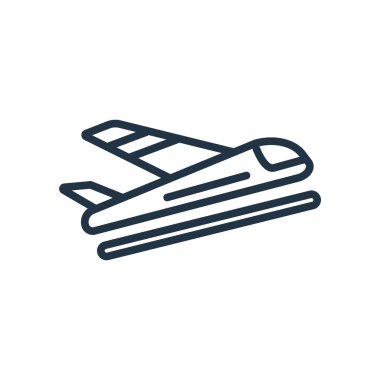 Beyaz arka plan üzerinde gidiş şeffaf işareti izole gidiş simge vektör