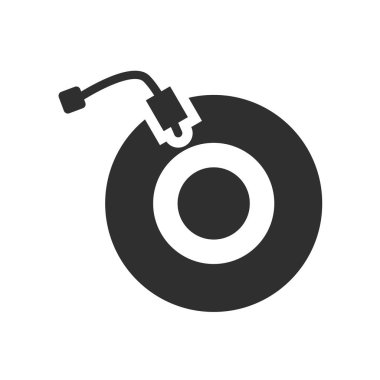 Web ve mobil uygulaması tasarımı, pikap logo kavramı için beyaz arka plan üzerinde izole pikap simge vektör