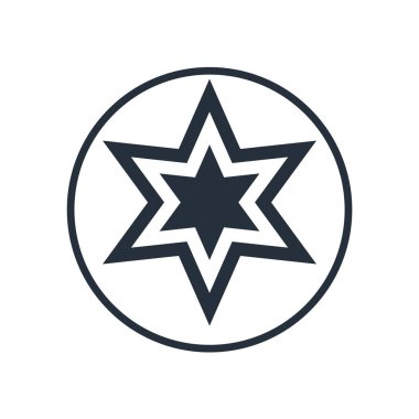 Favori yıldız simgesi üzerinde izole beyaz arka plan web ve mobil uygulaması tasarımı, favori yıldız logo kavramı için vektör