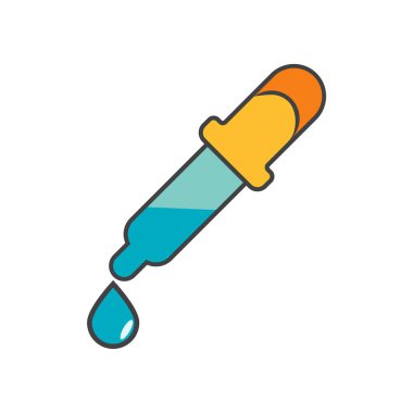 Web ve mobil uygulaması tasarımı, Damlalık logo kavramı için beyaz arka plan üzerinde izole Damlalık simgesini vektör