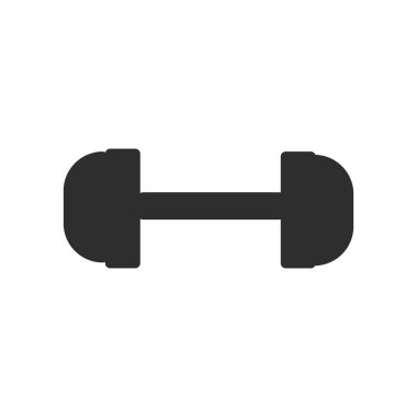Spor salonunda ağırlık simge vektör web ve mobil uygulaması tasarımı, spor salonunda ağırlık logo kavramı için izole üzerinde beyaz arka plan