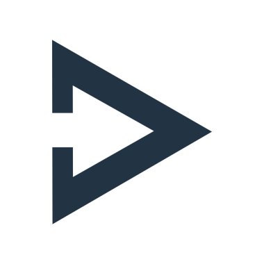 Beyaz arka plan üzerinde izole hareket simge vektör şeffaf işareti taşımak