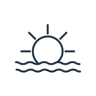 Beyaz arka plan üzerinde güneş şeffaf işareti izole güneş simge vektör