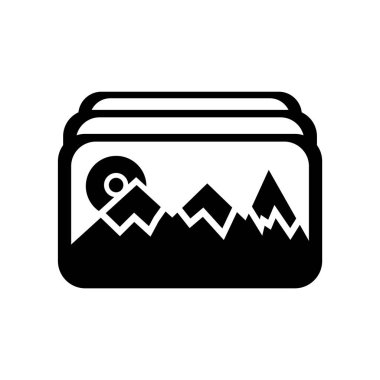 Resim simge vektör web ve mobil uygulaması tasarımı, görüntü logo kavramı için beyaz arka plan üzerinde izole