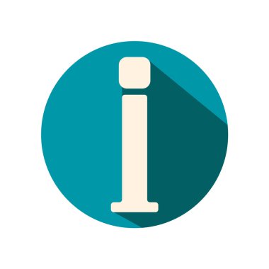 Harf ı simge vektör web ve mobil uygulaması tasarım için beyaz arka plan üzerinde izole, harf ı logo kavramı