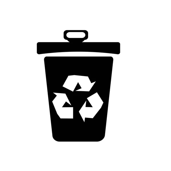 Recycle Bin Εικονίδιο Διάνυσμα Που Απομονώνονται Λευκό Φόντο Για Σας — Διανυσματικό Αρχείο