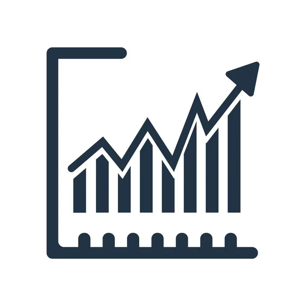 Graphik Icon Vektor Isoliert Auf Weißem Hintergrund Graphen Transparentes Zeichen — Stockvektor