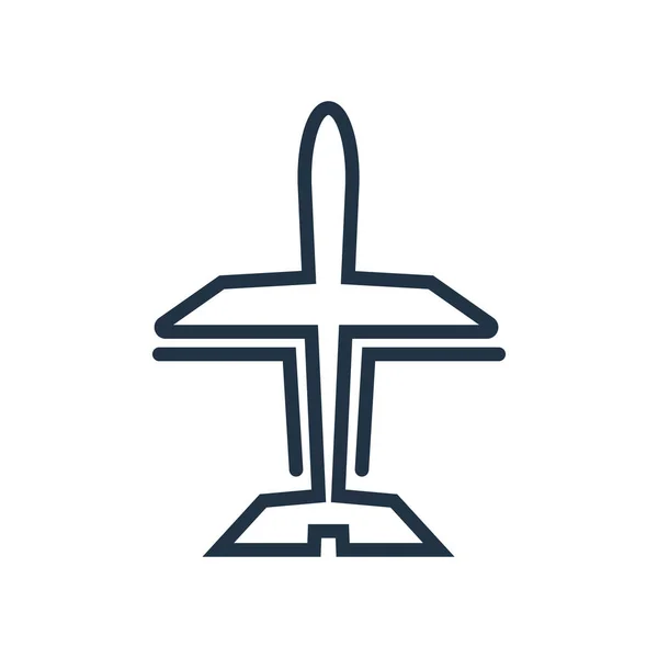 Flug Icon Vektor Isoliert Auf Weißem Hintergrund Flug Transparentes Zeichen — Stockvektor