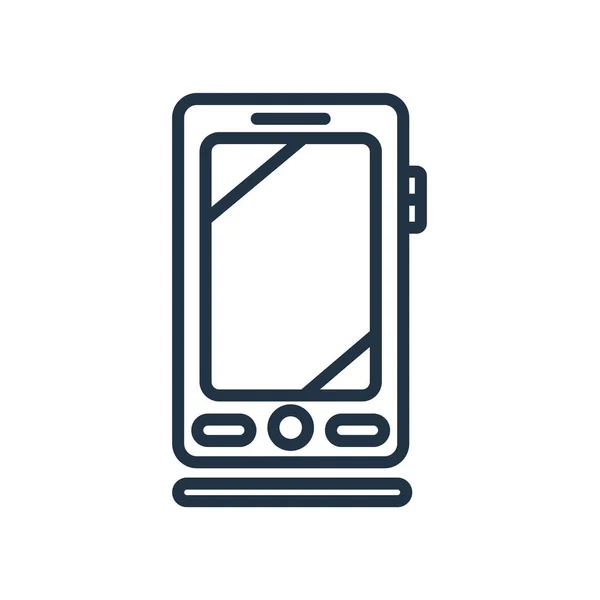 Smartphone Icône Vecteur Isolé Sur Fond Blanc Smartphone Signe Transparent — Image vectorielle