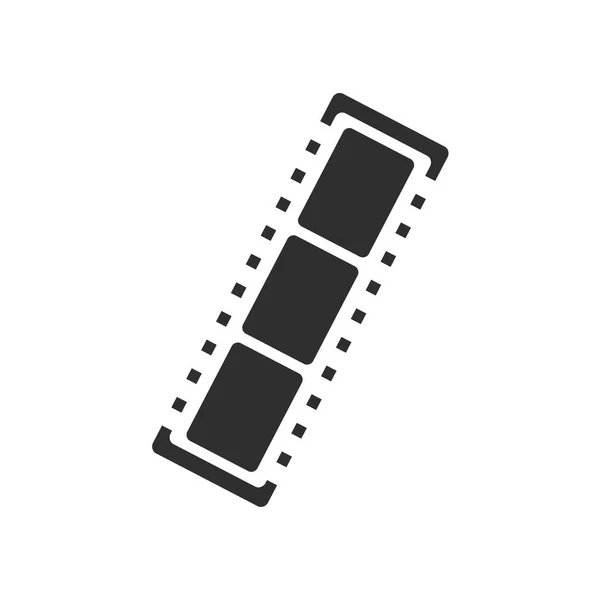 ネガティブ フィルムのアイコン ベクトルの Web およびモバイル アプリの設計 ネガフィルムのロゴのコンセプト ホワイト バック グラウンドの分離 — ストックベクタ