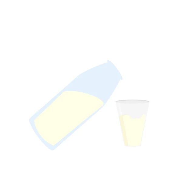 Εικονίδιο Μπουκάλι Γάλα Διάνυσμα Απομονωθεί Λευκό Φόντο Για Σας Web — Διανυσματικό Αρχείο