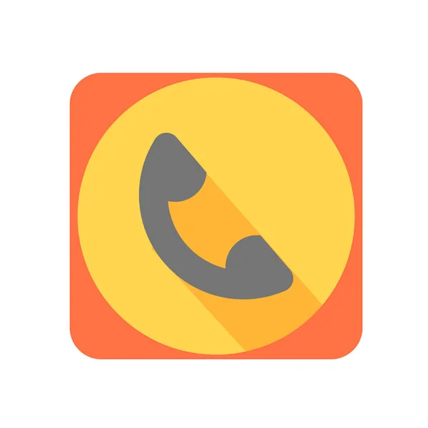 Phone Call Icon Vector Isolated White Background Your Web Mobile — Stock Vector