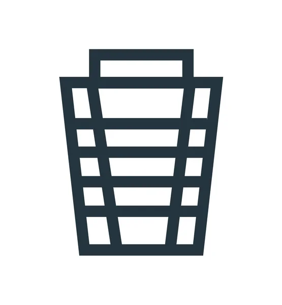 Web Mobil Uygulaması Tasarımı Çöp Logo Kavramı Için Beyaz Arka — Stok Vektör