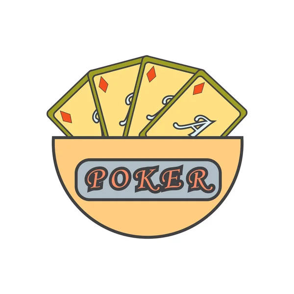 Icono Poker Vector Aislado Fondo Blanco Para Diseño Web Aplicación — Archivo Imágenes Vectoriales