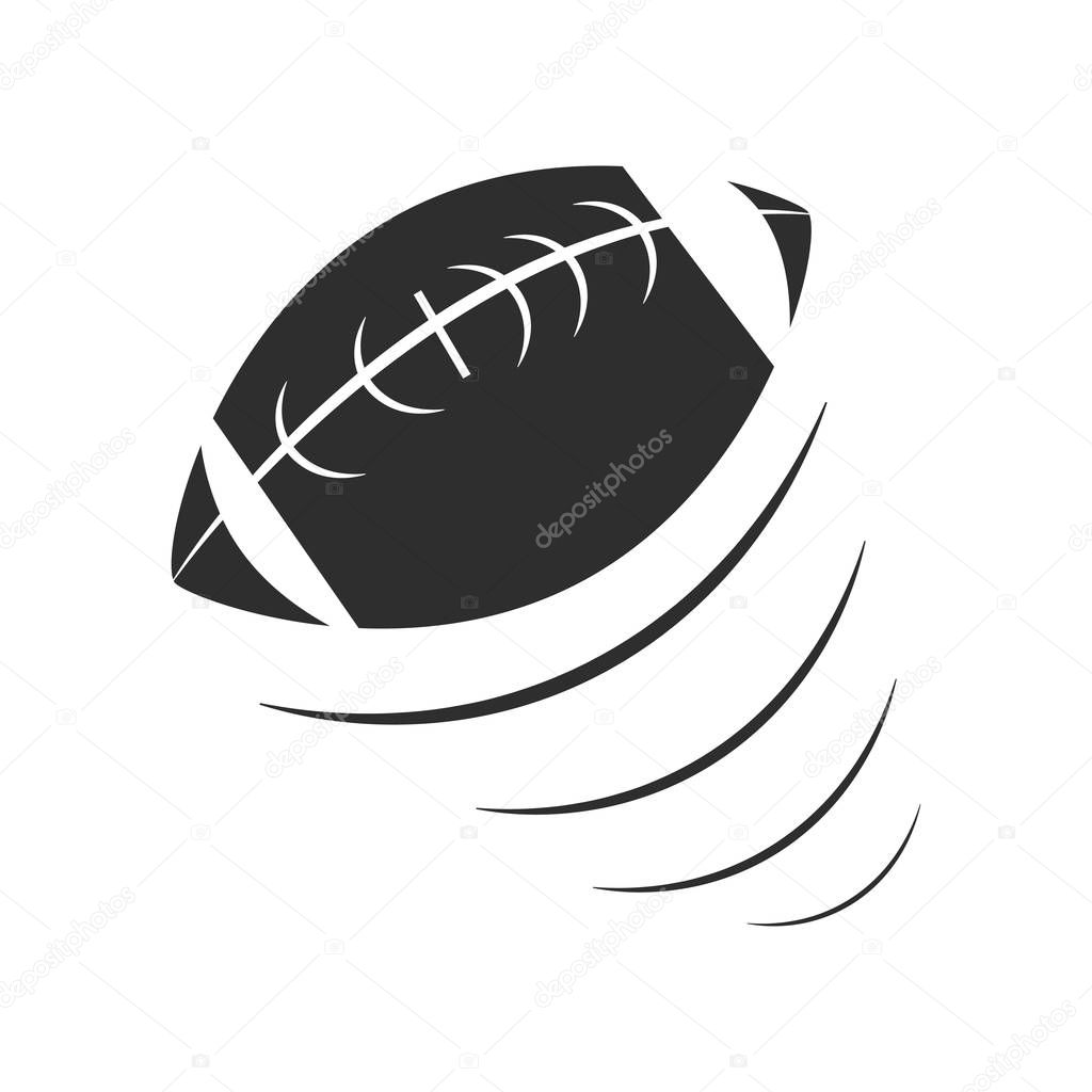 Football balloon icon vector isolated on white background for your web and mobile app design, Football balloon logo concept