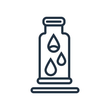 Beyaz arka plan üzerinde su şeffaf işareti izole su simge vektör