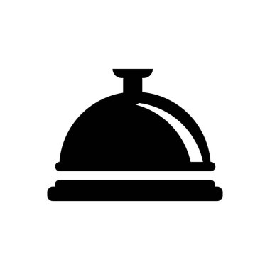 Web ve mobil uygulaması tasarımı, Bell logo kavramı için beyaz arka plan üzerinde izole Bell simge vektör