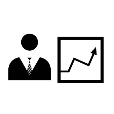 Web ve mobil uygulaması tasarımı, tanıtım logo kavramı için beyaz arka plan üzerinde izole sunu simge vektör