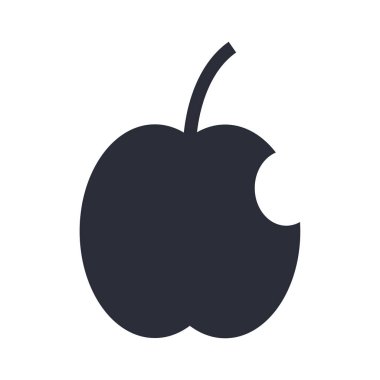Web ve mobil uygulaması tasarımı, Apple logosu kavramı için beyaz arka plan üzerinde izole Apple simge vektör
