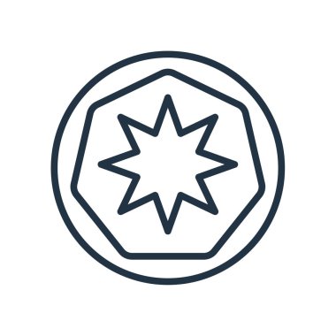 Beyaz arka plan üzerinde Star şeffaf burcu izole yıldız simgesi vektör