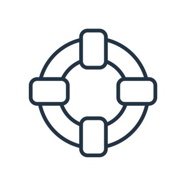 Beyaz arka plan üzerinde kayan nokta şeffaf işareti izole float simge vektör