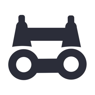 Web ve mobil uygulaması tasarımı, dürbün logo kavramı için beyaz arka plan üzerinde izole dürbün simge vektör