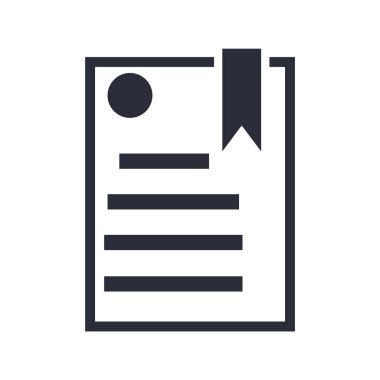 web ve mobil uygulaması tasarım, ebook logo kavramı için beyaz arka plan üzerinde izole ebook simge vektör